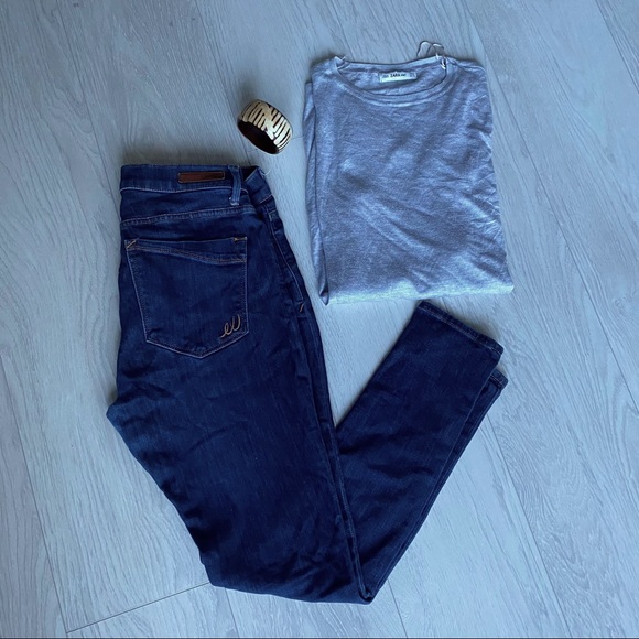 Express mid rise denim legging